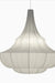 Silk Chandelier Hanging Lamp - D:28’’ H: 28’’ / White / Mild Steel and Silk - Lighting