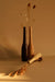 Sinuous V04 Set of 3 - black & light pale brown & white to light beige / Vengai, White Ash, Sycamore / Height: 8 in&
