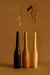 Sinuous V04 Set of 3 - black & light pale brown & white to light beige / Vengai, White Ash, Sycamore / Height: 8 in&