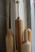 Sinuous V11 Set of 5 - light to medium reddish-brown and white to light beige and light pale brown / Steam Beech,