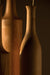 Sinuous V12 Set of 3 - light pale brown / White Ash wood / Biggest: Height: 16 in & Dia: 3 in& Smallest: Height: 14
