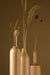 Sinuous V15 Set of 3 - white to light beige / Sycamore wood / Biggest: Height: 14 in& Diameter: 2.5 in - Decor