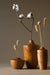 Sinuous V17 Set of 3 - Brown / Teak wood / Biggest: Height: 8 in & Dia: 5 in& Smallest: Height: 3 in & Dia: 4 in - Decor