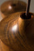 Sinuous V17 Set of 3 - Brown / Teak wood / Biggest: Height: 8 in & Dia: 5 in& Smallest: Height: 3 in & Dia: 4 in - Decor