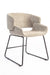 Skive Dining Chair - Mild Steel and Upholstery / CM: - L:- 55 x W:- 59 x H:- 83 - Indoor Furniture
