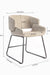 Skive Dining Chair - Mild Steel and Upholstery / CM: - L:- 55 x W:- 59 x H:- 83 - Indoor Furniture