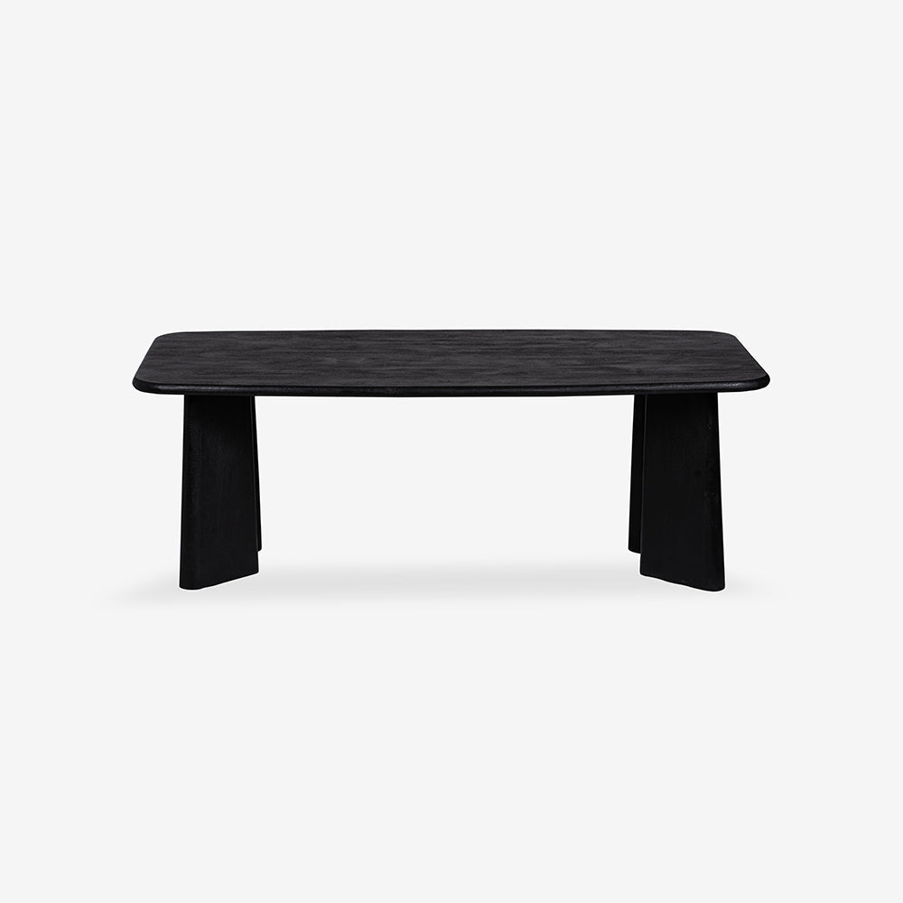 Skog Dining Table - 213 x 99 x 76 In cm / Mango Wood / Black - Indoor Furniture