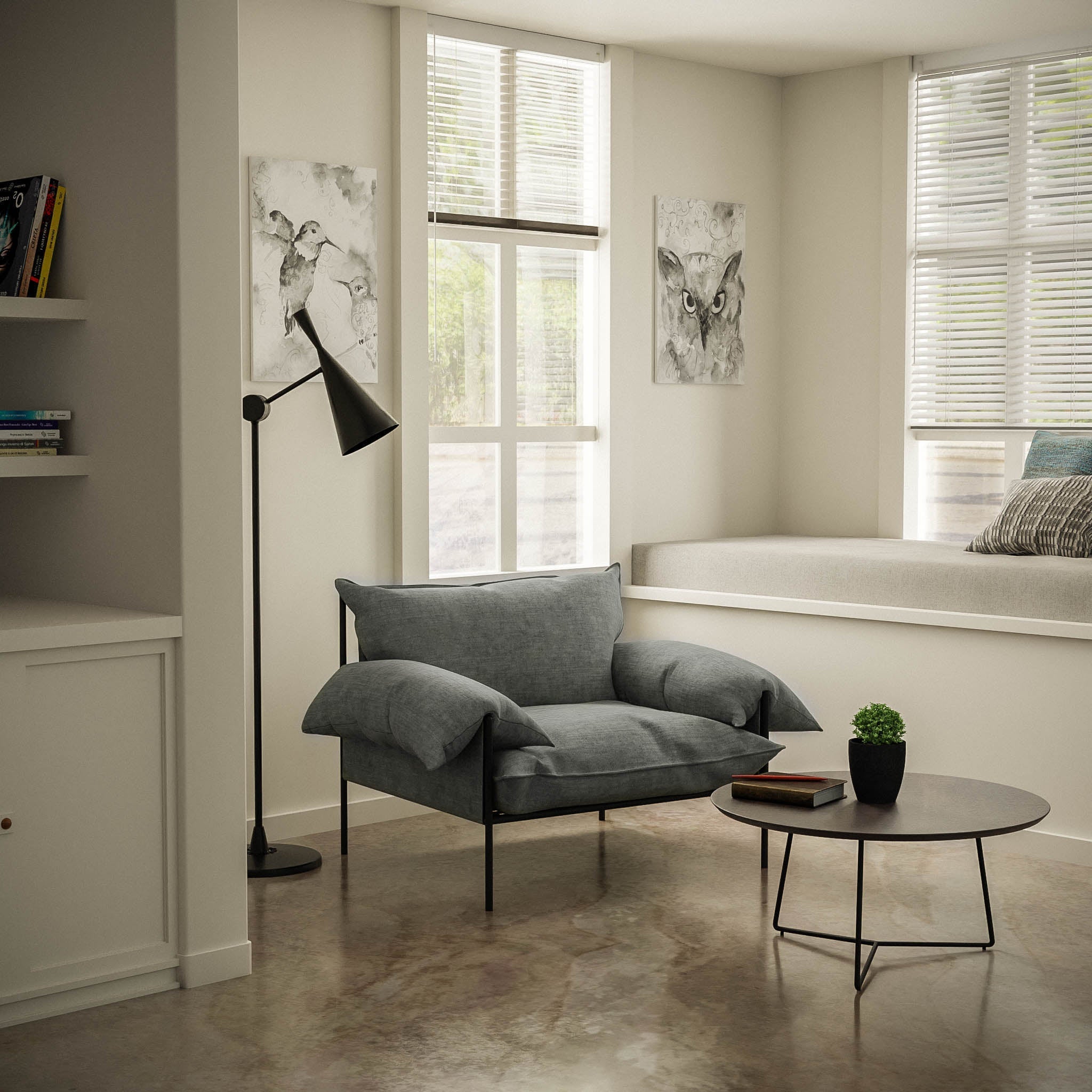 Skov Coffee Table - L:30’’ x B:30’’ x H:14’’ In Inches / Peca Sheesham Top; Black Powder Coat Mild Steel Base - Indoor