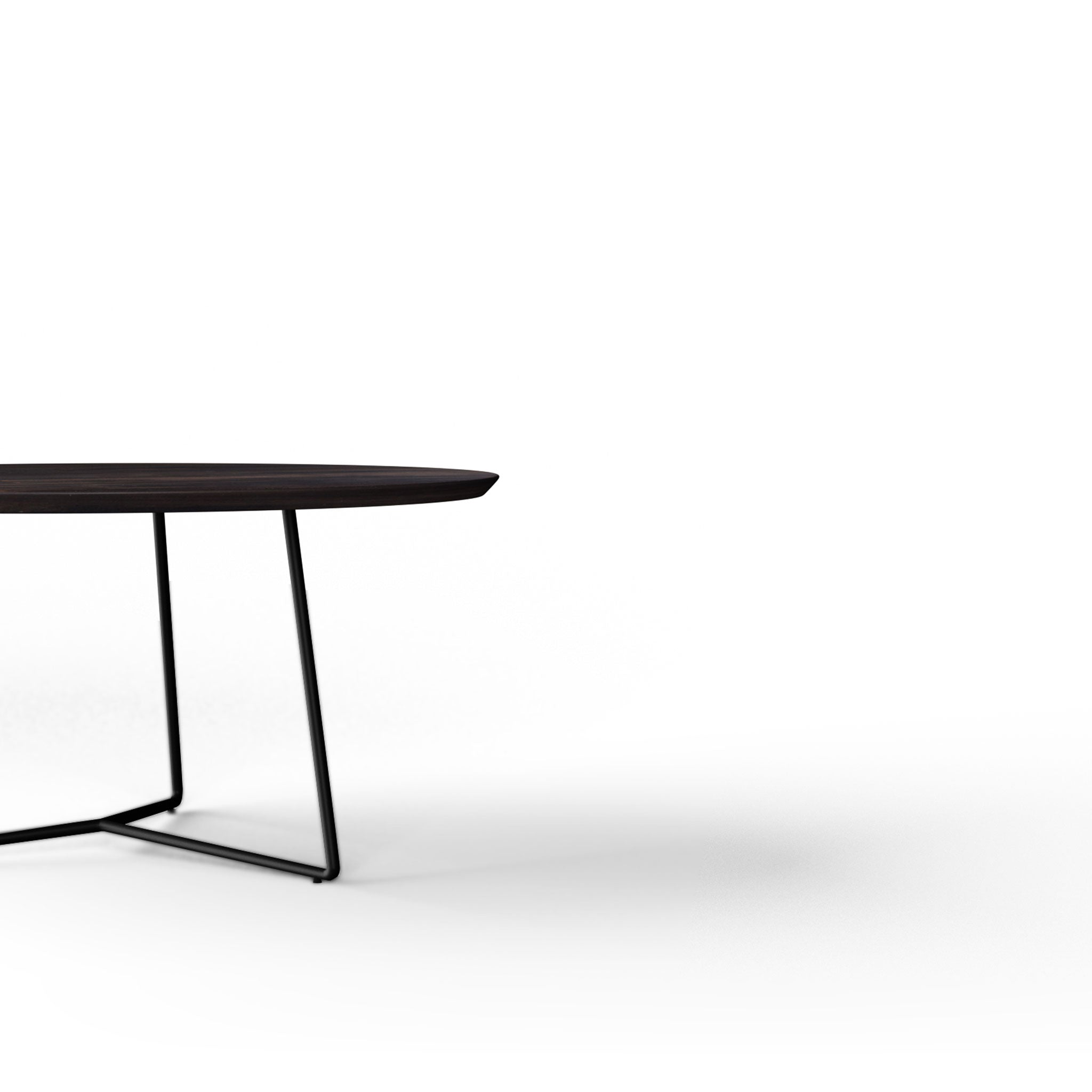 Skov Coffee Table - L:30’’ x B:30’’ x H:14’’ In Inches / Peca Sheesham Top; Black Powder Coat Mild Steel Base - Indoor