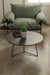 Skov Coffee Table - L:30’’ x B:30’’ x H:14’’ In Inches / Peca Sheesham Top; Black Powder Coat Mild Steel Base - Indoor