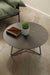 Skov Coffee Table - L:30’’ x B:30’’ x H:14’’ In Inches / Peca Sheesham Top; Black Powder Coat Mild Steel Base - Indoor