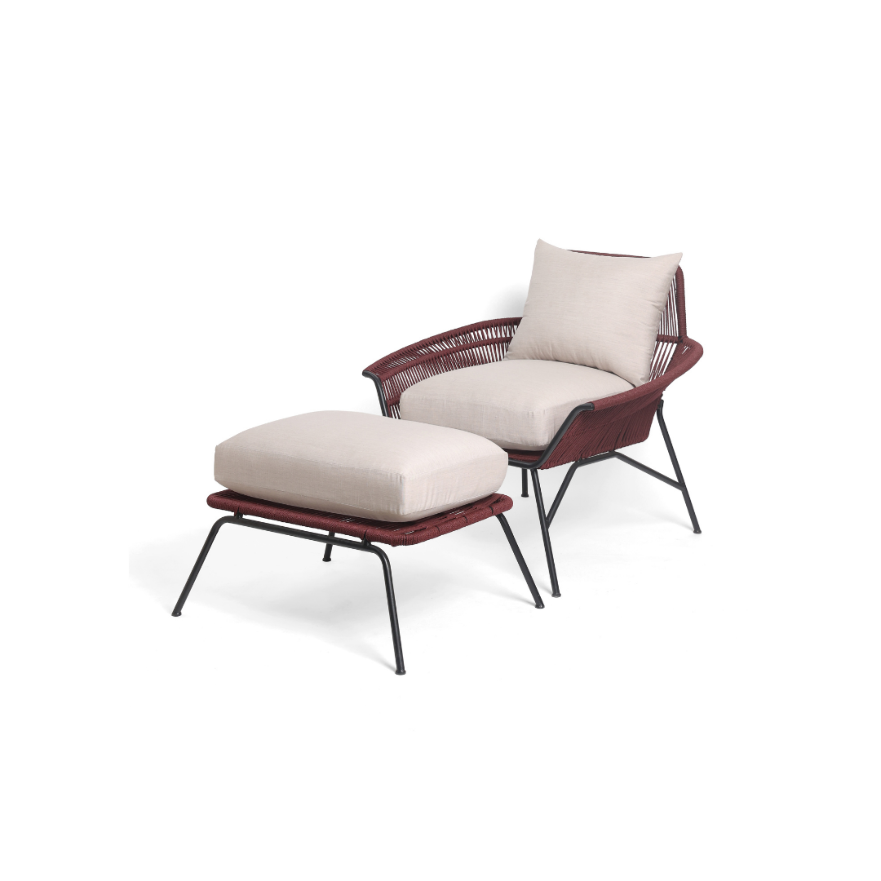 Arvo Recline Lounge Set – side profile