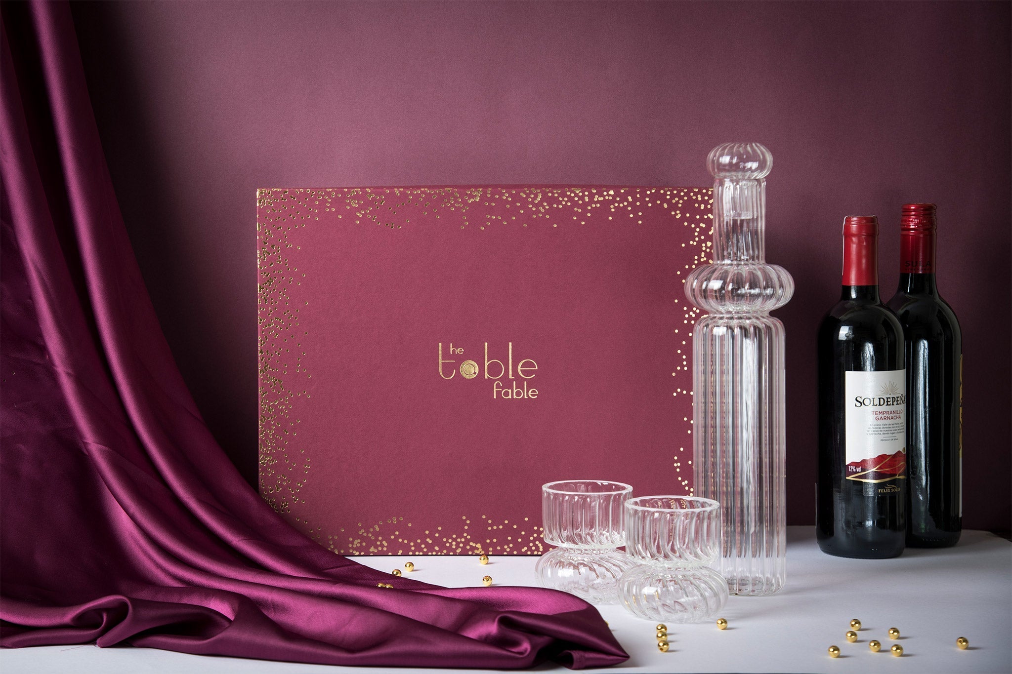 Skylar Bottle / Decanter Set Gift Box - Decor