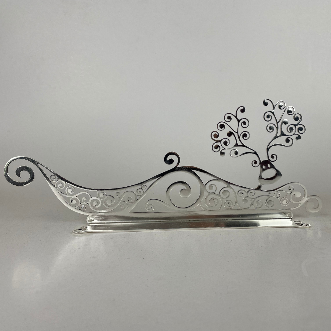 Sleigh - ride - Silver / 300mm x 30mm x 115mm - Décor