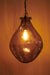 Sogu Black Hanging Lamp - Smoky Glass, and black finish on metal / 39 L x 39 W x 46 H cm / Glass and Mild Steel