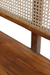 Solace cane Bench - Teak / Teakwood, cane / L: 60’’ W: 21’’ H: 34’’; Seat Height: 18’’ - Furniture