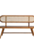 Solace cane Bench - Teak / Teakwood, cane / L: 60’’ W: 21’’ H: 34’’; Seat Height: 18’’ - Furniture