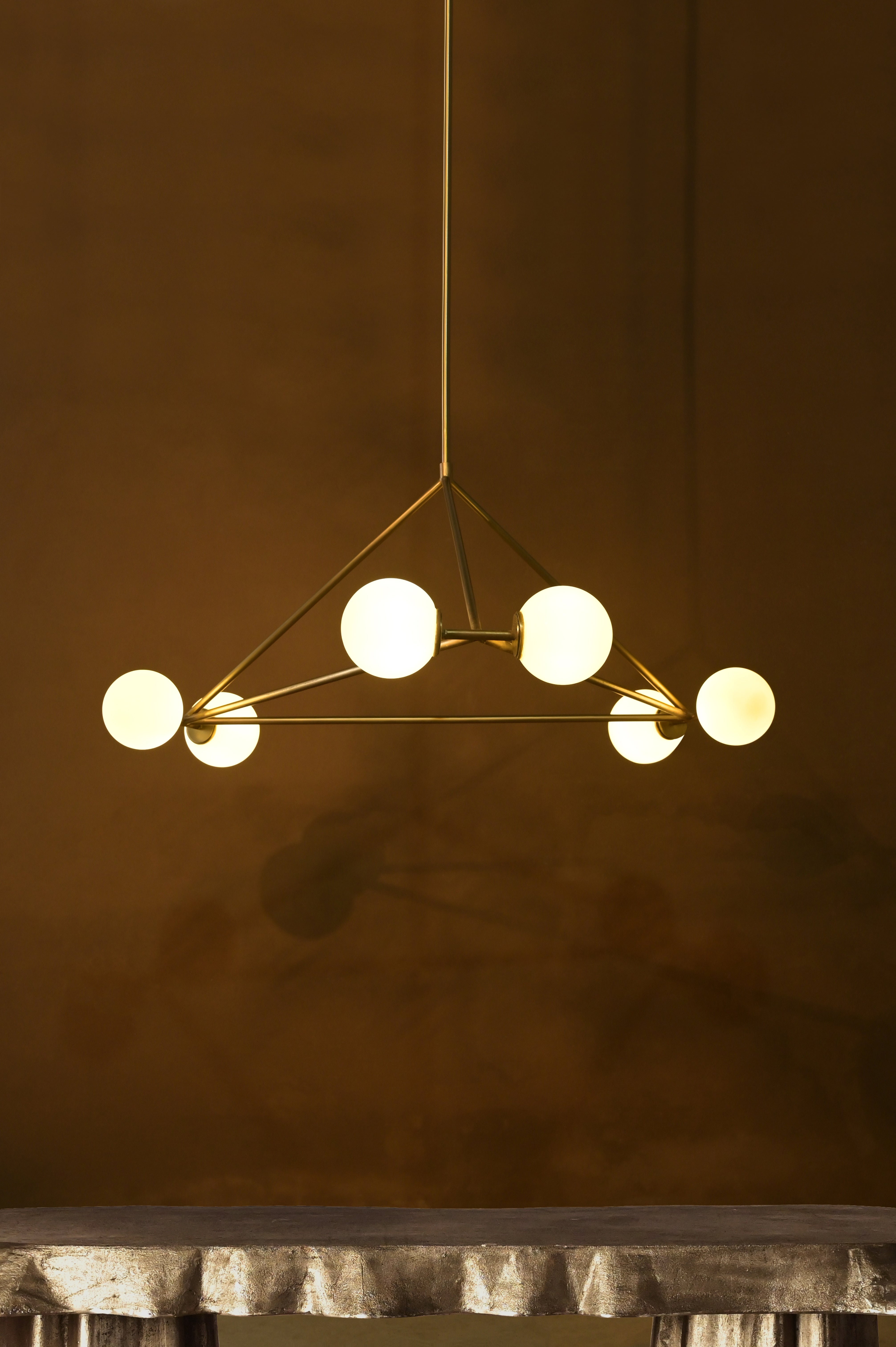 Solara Chandelier - L:41 x W:41 x H:58 In inches / Metal - Lighting