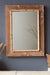 Solid Wood Earthy Rectangle Wall Mirror - Neutral / Teak wood and mirror / L: 18’’ W: 1’’ H: 24’’ - Decor