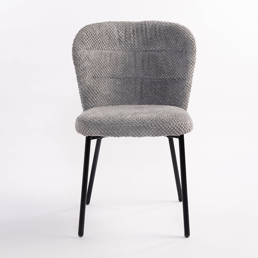Solterra Dining Chair - Mild Steel and Upholstery / CM - L:- 50 x W:- 60 x H:- 86 - Indoor Furniture