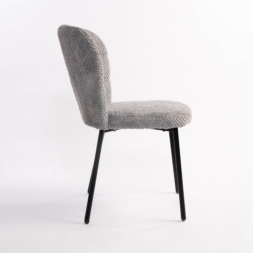 Solterra Dining Chair - Mild Steel and Upholstery / CM - L:- 50 x W:- 60 x H:- 86 - Indoor Furniture