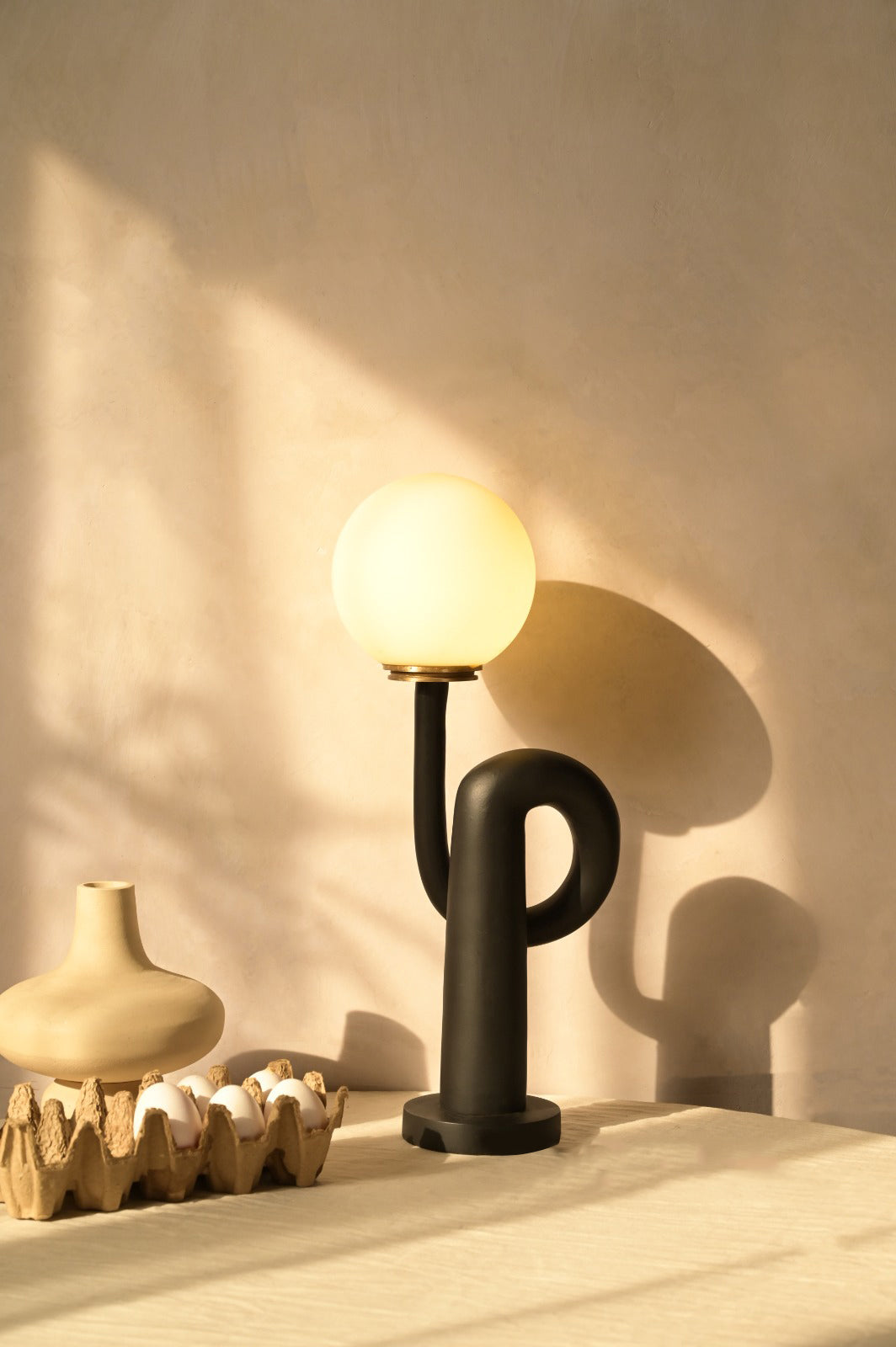 Solum Table Lamp - L:7 x W:5 x H:19 In inches / Aluminium - Lighting