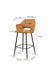 Sora Bar Chair - Mild Steel and Upholstery / L:- 53 x W:- 54 x H:- 104 In Cms - Indoor Furniture