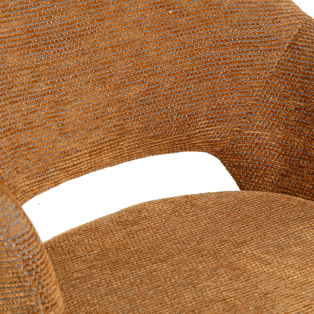 Sora Bar Chair - Mild Steel and Upholstery / L:- 53 x W:- 54 x H:- 104 In Cms - Indoor Furniture