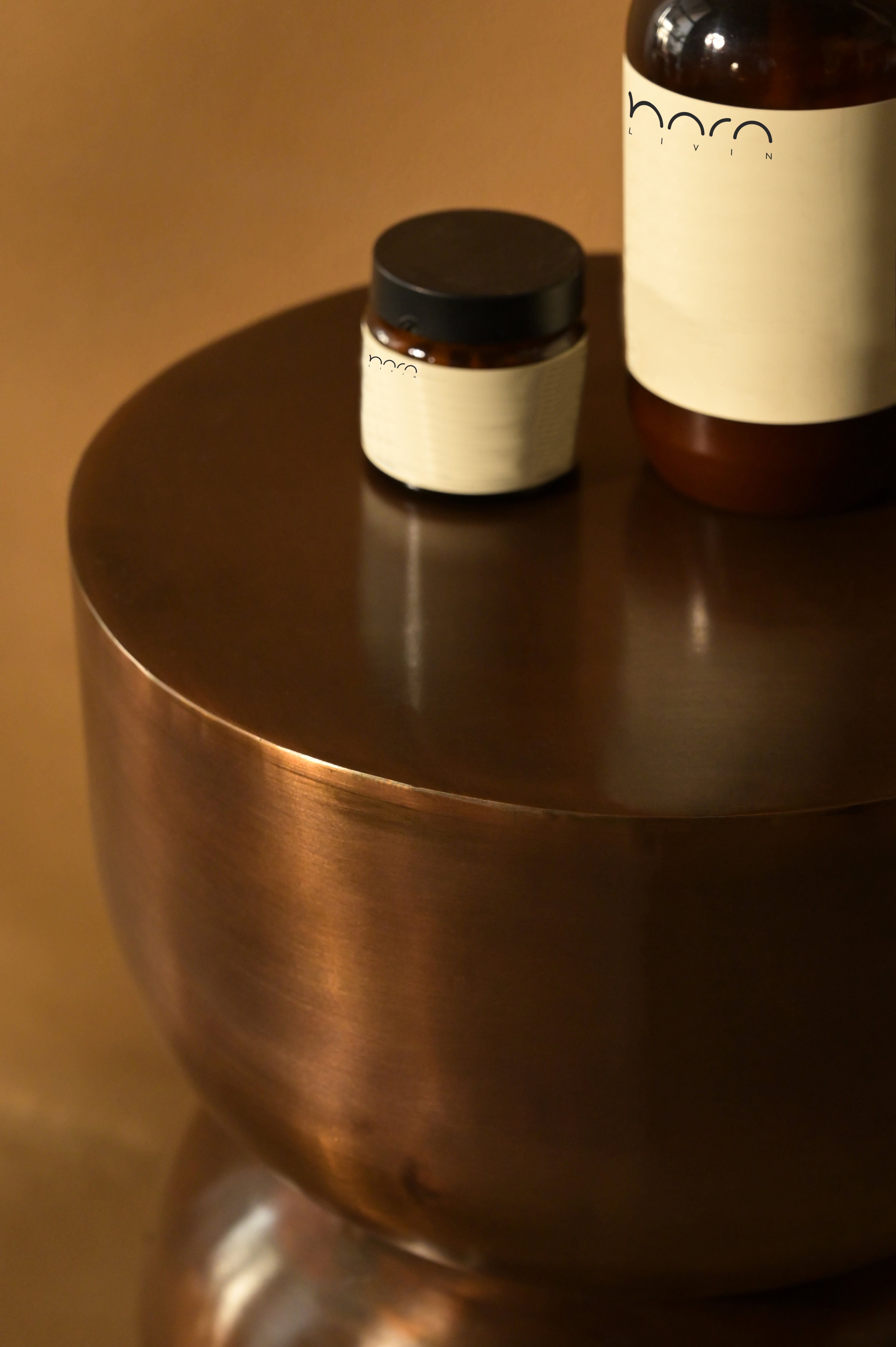 Sorelle Side Table - L:11 x W:11 x H:20 In inches / Metal - Indoor Furniture