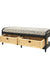 Spink Bamboo Storage Bench - Black / Bamboo / L: 50’’ W: 18’’ H: 19’’; Seat Height: 18’’; L: 23’’ B: 16’’ H: 8’’