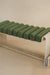 Spool Bench - L 51’’ x W 16.5’’ x H 22’’ / Mild Steel, Artificial Wicker, Upholstery - Benches