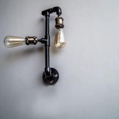 Steampunk Iron Pipe Lamp Wall Light Fixture
