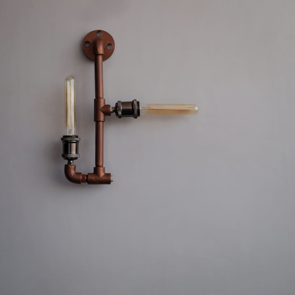 Steampunk Iron Pipe Lamp Wall Light Fixture
