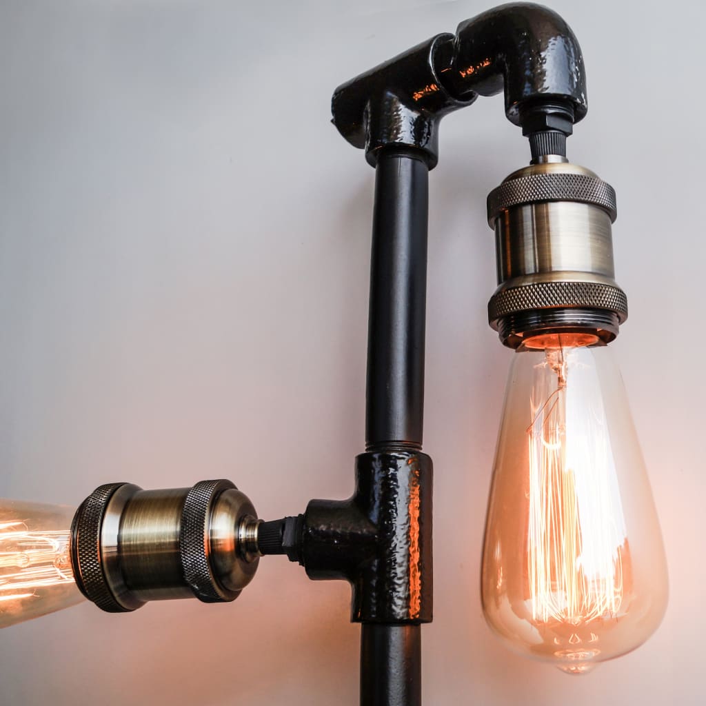 Steampunk Iron Pipe Lamp Wall Light Fixture