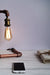 Steampunk Style Industrial Bend Copper Desk CU 29 Pipe Lamp