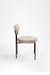 Stella Dining Chair Set of 2 - W: 17’’ D: 21’’ H: 30’’ SH: 18’’ / Black and Grey / Metal and Upholstered Fabric