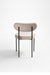 Stella Dining Chair Set of 2 - W: 17’’ D: 21’’ H: 30’’ SH: 18’’ / Black and Grey / Metal and Upholstered Fabric