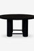 Sten Dining Table - 150 x 150 x 78.75 In cm / Mango Wood / Black - Indoor Furniture
