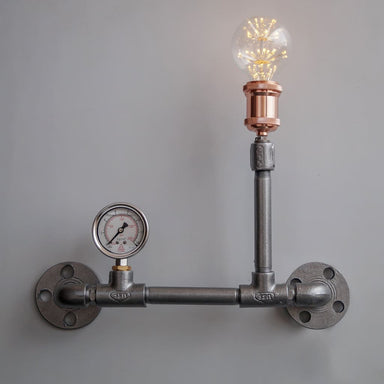 Stena Grey Edison Pipe Wall Lamp Modern Industrial Lighting