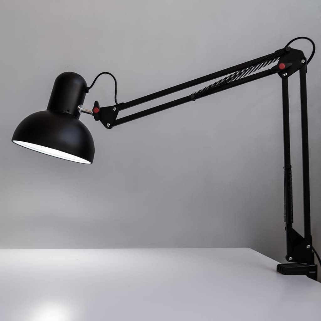 Swing Arm Desk Clamp-On-Lamp 30"H