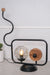 TABLE LIGHTS FOR CONSOLE GLASS TINT BLACK