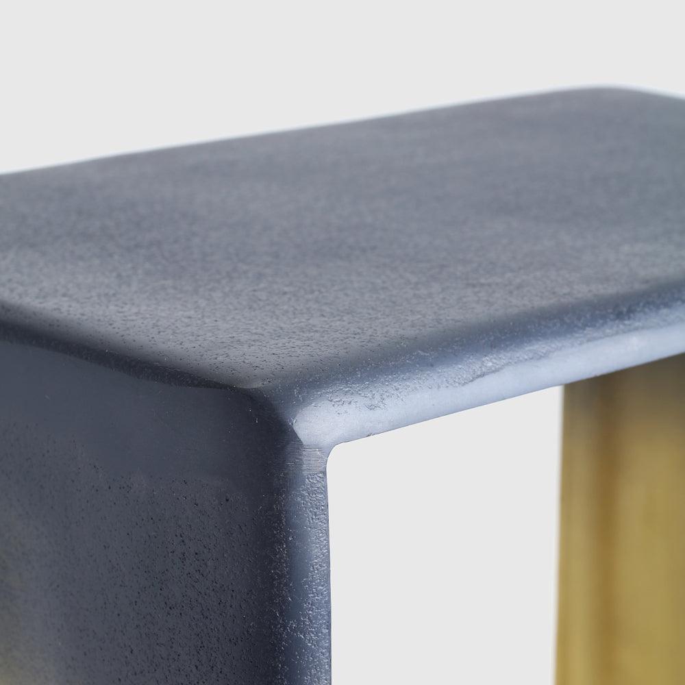 Tala Table set of 2 - Aluminium / L:48 x B:30 x H:51 In cm - Indoor Furniture