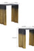Tala Table set of 2 - Aluminium / L:48 x B:30 x H:51 In cm - Indoor Furniture