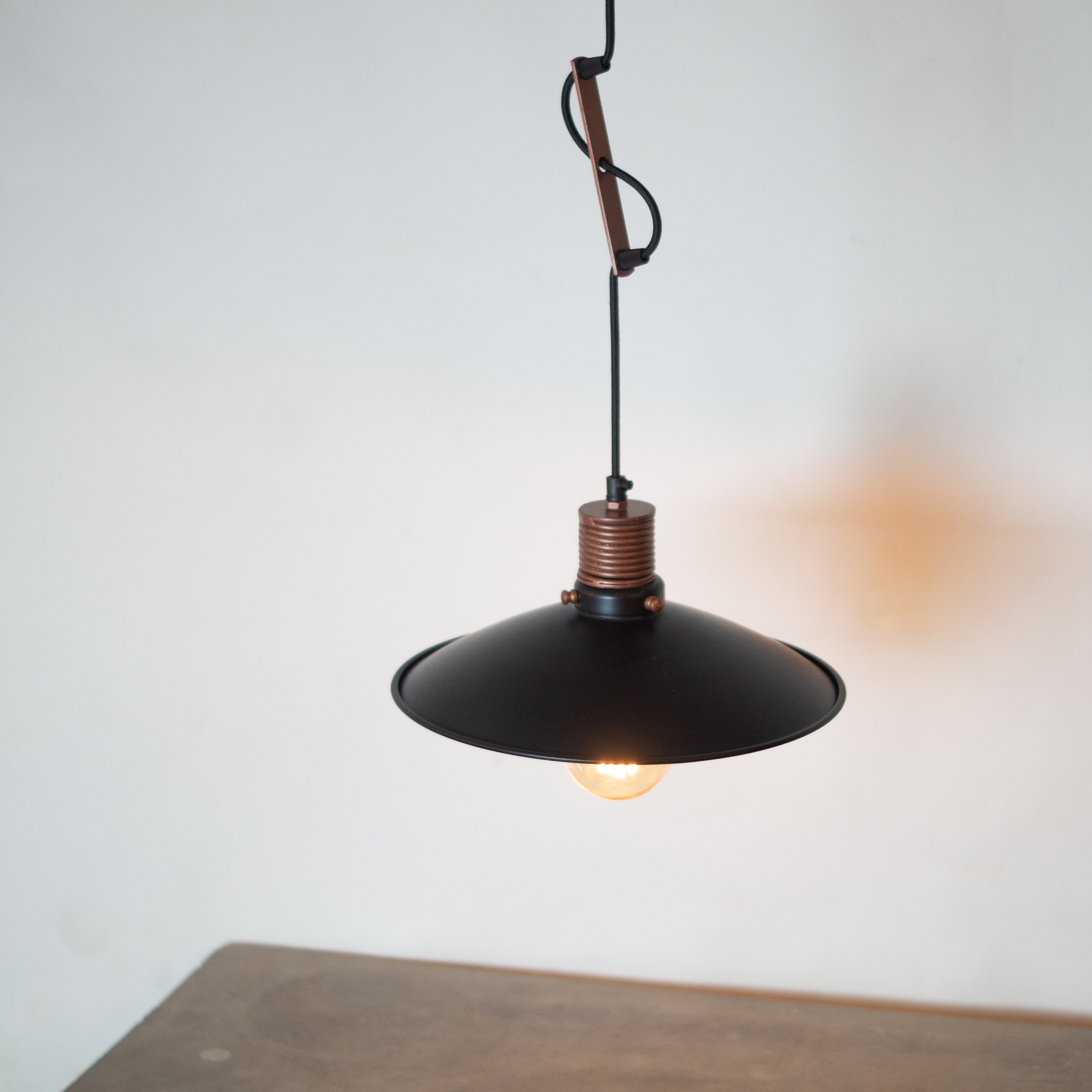 Telegraph Hanging Light - Copper / Diameter - 12 inches, Shade Height - 4 inches / Copper - Lighting