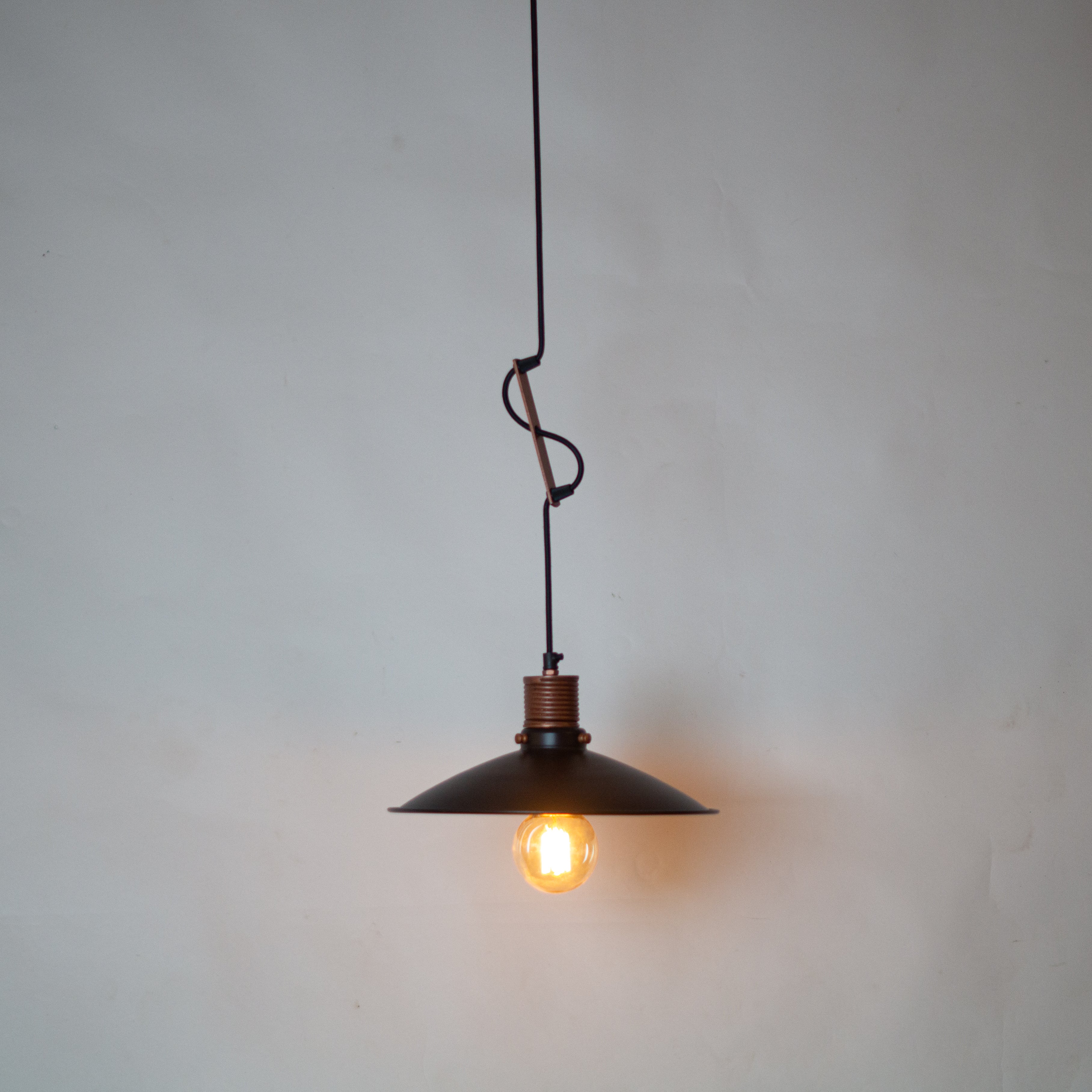 Telegraph Hanging Light - Copper / Diameter - 12 inches, Shade Height - 4 inches / Copper - Lighting
