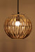 Tena Round Quilled Hanging Lamp - Mild Steel / Brown - Lighting