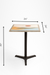Terrazzo Table - L:24’’ W:24 H: 30’’ / Black and Multi / Mild Steel and Terrazzo - Outdoor Furniture