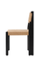 Tessa Dining Chair - Black / Teakwood, jute / W: 18’’ D: 21’’ H: 35’’; Seating Height: 18’’ - Furniture
