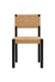 Tessa Dining Chair - Black / Teakwood, jute / W: 18’’ D: 21’’ H: 35’’; Seating Height: 18’’ - Furniture