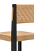 Tessa Dining Chair - Black / Teakwood, jute / W: 18’’ D: 21’’ H: 35’’; Seating Height: 18’’ - Furniture